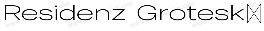 Residenz Grotesk字体转换